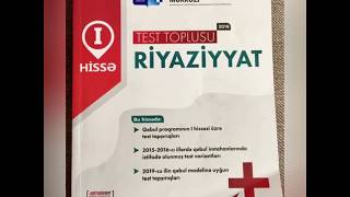 Riyaziyyat Test Toplusu 2018 1ci hissÉ™ cavablar [upl. by Nefen]