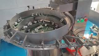 AILE Automatic Butane Gas Aerosol Valve Feeding Machine Aerosol Valve Feeding Machinetest video [upl. by Jillie]