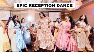 EPIC TAMIL WEDDING DANCE  TAMIL RECEPTION DANCE 2019 [upl. by Noam]