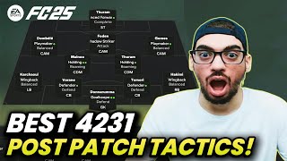 POST PATCH BEST META 4231 FORMATION AND CUSTOM TACTICS  FC 25 ULTIMATE TEAM [upl. by Ayit424]