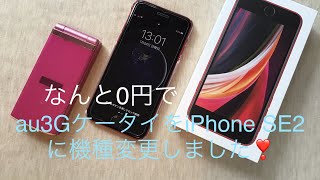 au3Gケータイを0円でiPhone SE2に機種変更したよ。 [upl. by Dafodil]