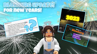 BLOXBURG NEW YEARS UPDATE [upl. by Mindy402]