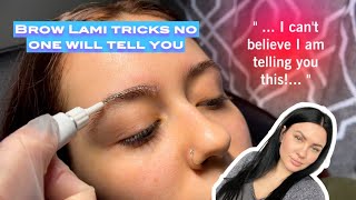 Brow Lamination tricks no one will tell you [upl. by Ogilvy]