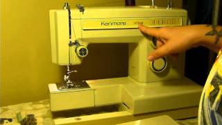 NIFTYTHRIFTYGIRL Super convenient vintage Kenmore model 1351 convertible sewing machine [upl. by Bette]