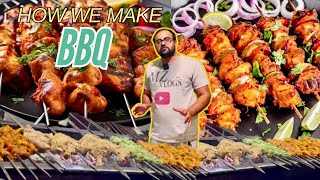 How to make BBQ at Home  Food Special Vlog  BBQ Making at home with Kazan and MZ vlogs [upl. by Suzanna]