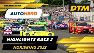 DTM Norisring 2023 Race 2 Highlights presented by Autohero [upl. by Anailil191]