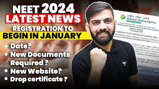 NEET 2024 Application Form  List of New Documents Required For NEET 2024  NEET 2024 latest News [upl. by Kcaj]