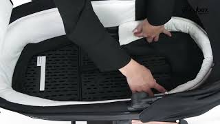 How to Set Up the Lux Carry Cot I ePRIAM Stroller Travel System I CYBEX [upl. by Cj]