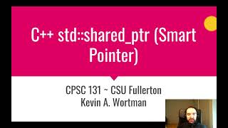 C stdsharedptr Smart Pointer [upl. by Yrrol]