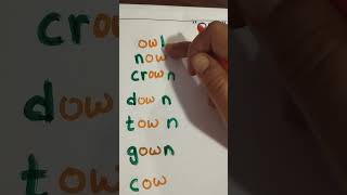 Learning the OW SoundOW makes two sounds OW as in quotowlquot and O as in quotgrowquot [upl. by Arden]