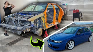 RESTAURACION COMPLETA de Seat LEON de DESGUACE en 12 MINUTOS🚘 [upl. by Neral148]