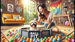 🐕 Wild Whimsy Dog Ball Pit  Best Small Ball Pit for Dogs 🏀 [upl. by Leroy]