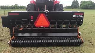 How to replant old hay grounds WoodsPSS72 over seeder [upl. by Araed]