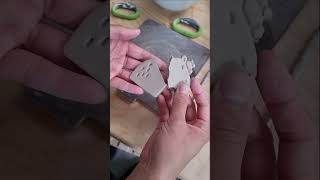 Making ceramic magnets pottery shorts tbt [upl. by Haseena]