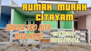 RUMAH MURAH CITAYAM HARGA 100 JUTAAN [upl. by Eberhart]