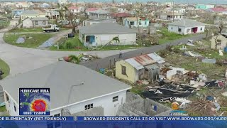 Hurricane Irma Destroys Barbuda With Hurricane Jose Following Close Behind [upl. by Waldman]