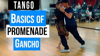 TANGO Basics of Promenade Gancho 8202024 [upl. by Yeldarb]