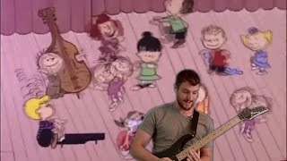 Peanuts Theme Song  Linus and Lucy Charlie Brown  Metal Guitar Cover [upl. by Arakaj523]