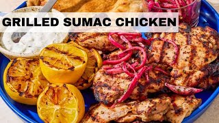 Grilled Sumac Chicken Recipe  Grilled Chicken [upl. by Marybella]