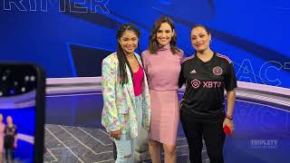 Jaidyn Triplett Press Tour in Miami featured on Primer Impacto [upl. by Prussian]