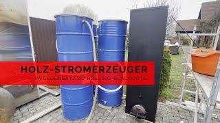 Holzbetriebener Stromgenerator gegen Stromausfälle [upl. by Jacquet]