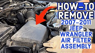 How To Remove Your Jeep Wranglers Air Filter Assembly In Less Than 60 Seconds [upl. by Horten]