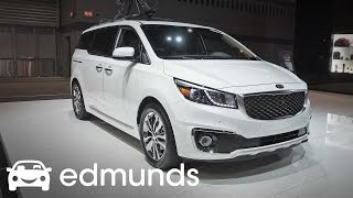 2017 Kia Sedona Review  Features Rundown  Edmunds [upl. by Rapsag]