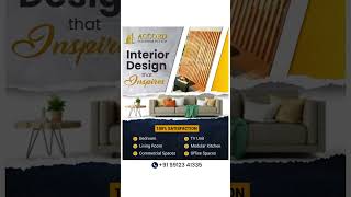 Accord Interiors Pvt Ltd  Your Partner in Interior Design🚀 Call  91 99123 41335 📞 [upl. by Cira]