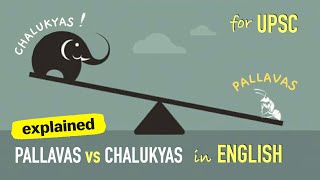 Pallavas and Chalukyas in English  Ancient History for UPSC [upl. by Anerol]