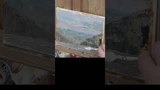 pleinair acrylicpainting in appalachia timelapsepainting [upl. by Helsell648]