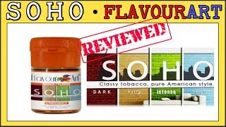 Soho Flavourart Review  Recipe A very good MediumBold Flavor for DIY FA TOBACCO [upl. by Oremo]