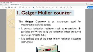 Nuclear PhysicsRadiation detectors [upl. by Caitrin]