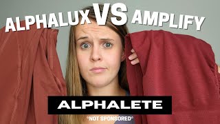 ALPHALETE Alphalux VS Amplify  Honest Legging Review [upl. by Lupiv736]