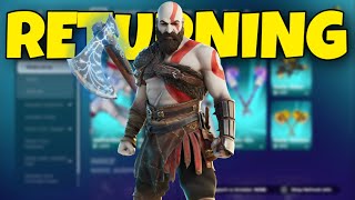 KRATOS SKIN RETURN RELEASE DATE in Fortnite Item Shop April 2024 [upl. by Tristan814]