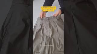 COUDRE LA CEINTURE DUN PANTALON sewing couture [upl. by Auka207]