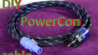 How to Make high quality PowerCon to IEC power cable DIY6 [upl. by Alyl263]