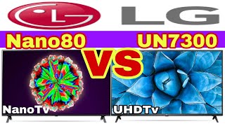 LG Nano80 VS UN7300 [upl. by Gottwald]