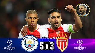 Manchester City 5 x 3 Mónaco ● UCL 1617 Extended Goals amp Highlights HD [upl. by Rimaj]