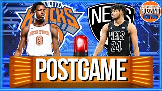 KNICKS NETS POSTGAME Brunson OG cooks Rookie infusion Hukporti Dadiet Spark NBA News [upl. by Grados]