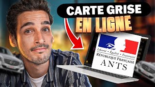 Comment faire sa carte grise en ligne  TUTO 2024 [upl. by Atteval]