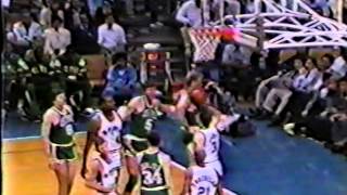 Larry Bird Greatest Games 33 Points 1213 FG vs Spurs 1986 [upl. by Anomor]