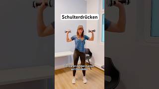 Physiotherapie Schulterdrücken Trainingstipps Schultern [upl. by Ecirtram]