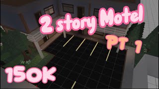 BLOXBURG BUILD 2 STORY MOTEL PART 1 [upl. by Azaleah]