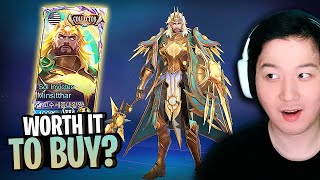 How much is the new Sol Invictus Minsitthar Collector Skin Gameplay and Review  Mobile Legends [upl. by Ula]