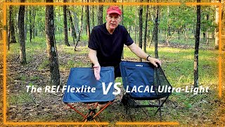 Comparing The REI Flexlite Air And Lacal Ultralight Backpacking Chairs Which Is Better [upl. by Kelleher]