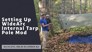 WideArc Internal Tarp Pole Mod Setup Guide [upl. by Dekow769]