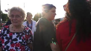 Footage at the Freedom Fair on Ruston Way in Tacoma mostly walking [upl. by Nelag]