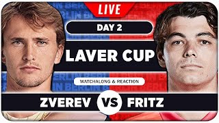 ZVEREV vs FRITZ ● Laver Cup 2024 ● LIVE Tennis Watchalong [upl. by Pansie]