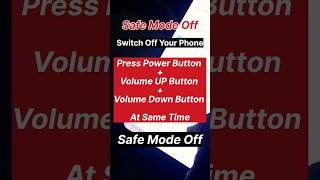 Samsung Mobile Safe Mode Off Settings  Safe Mode Problems [upl. by Robby]