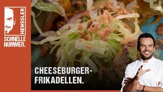 Schnelles CheeseburgerFrikadellen Rezept von Steffen Henssler [upl. by Elleirbag]